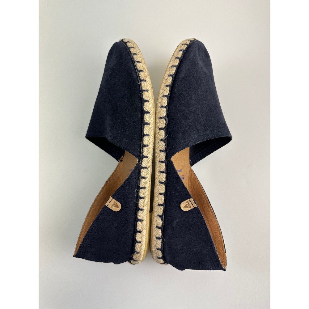Verbenas Carmen Navy Blue Suede Espadrille Flats Spain Slip On Women 40 US 9-9.5 - Picture 10 of 12